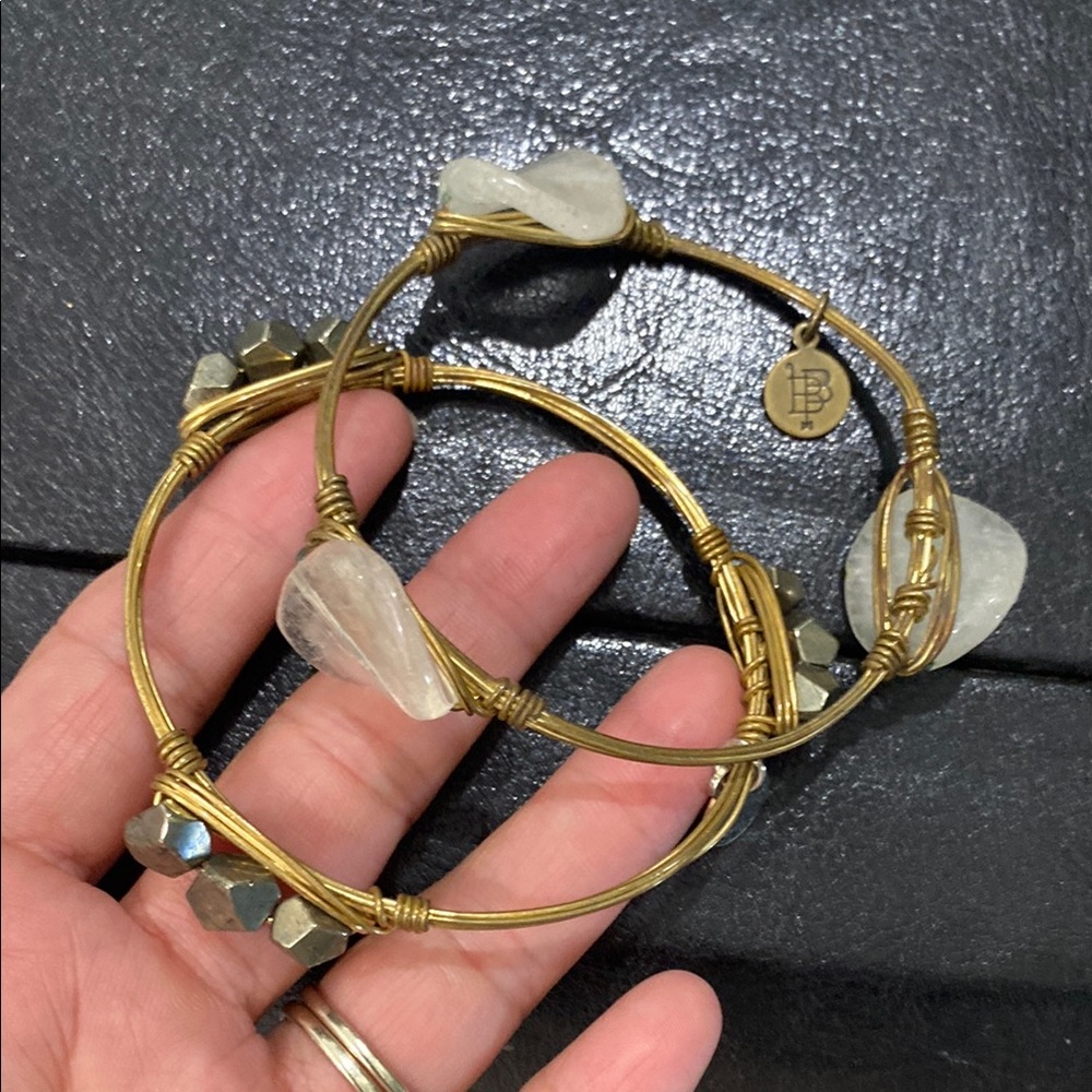 Bourbon and Bowties Gold and Silver Bamboo-Inspired Bracelet